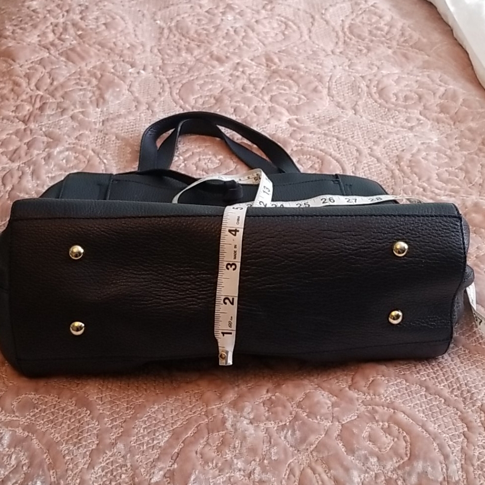 DIMONI navy leather handbag - Picture 13 of 14